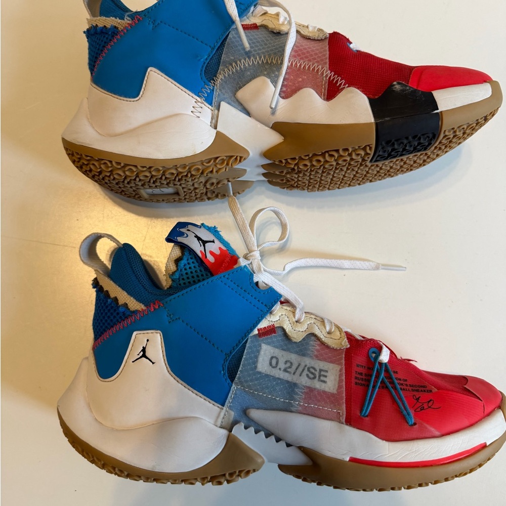 Jordan russell Westbrook why not zer0.2 se gs racer blue ck0494 400 size 6.5 men
